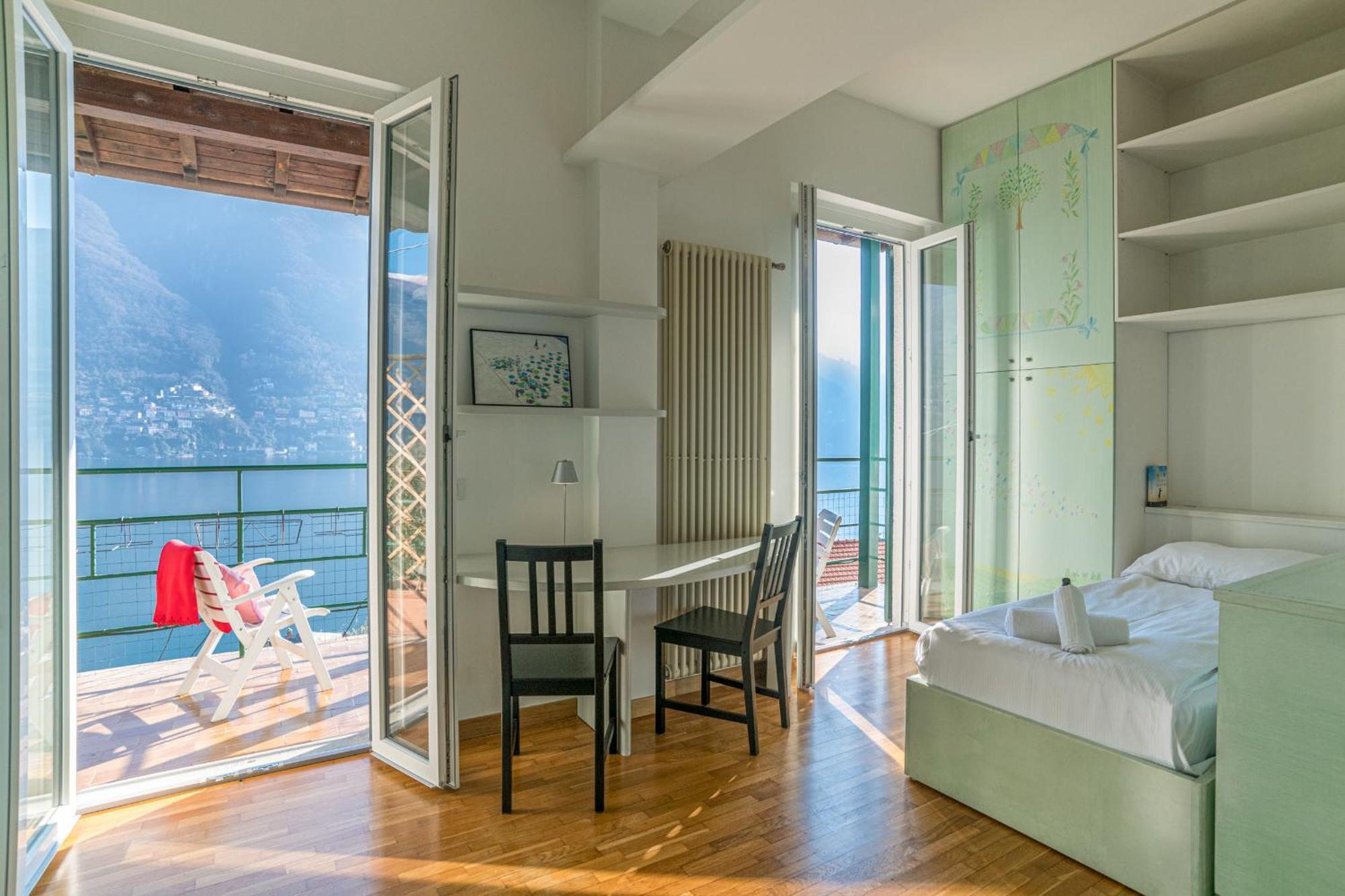 לאליו Casa Bambu - Splendida Vista Lago E Posto Auto מראה חיצוני תמונה